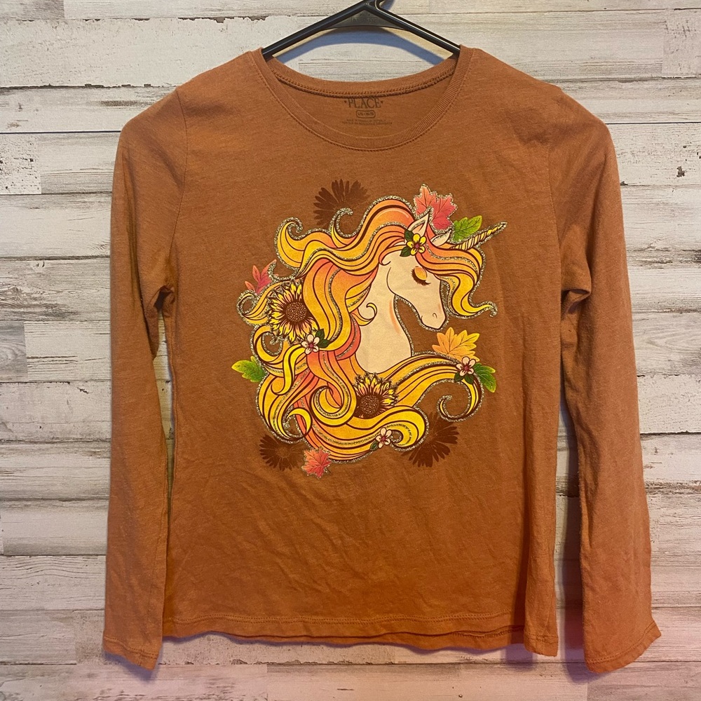 Place Orange Graphic Long Sleeve T-Shirt